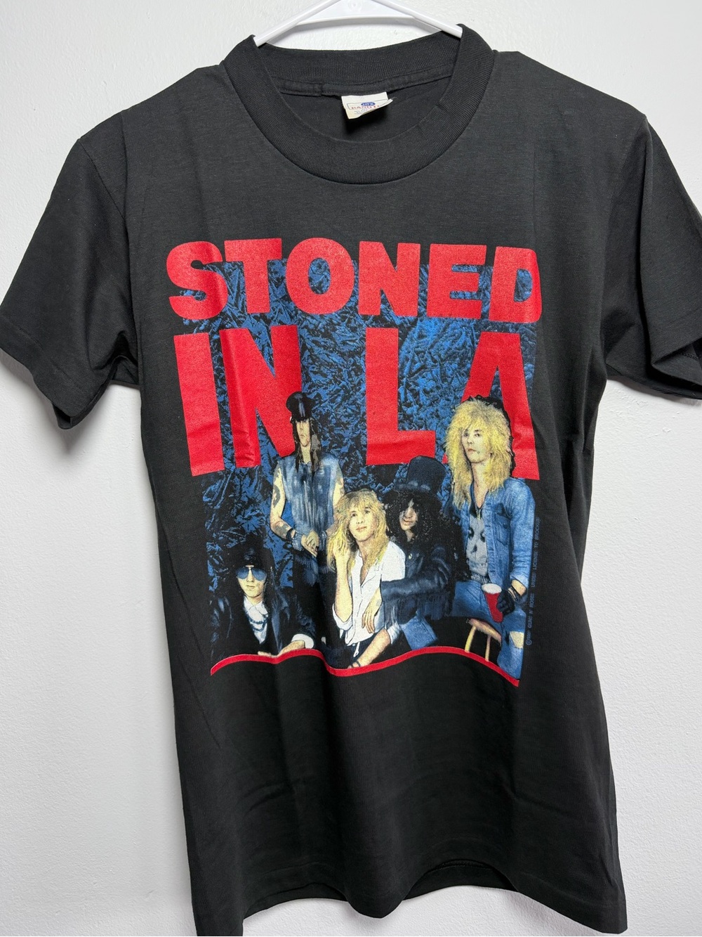 VTG Guns N Roses Stoned In La Concert T-shirt At The Coliseum 1989 Size M New